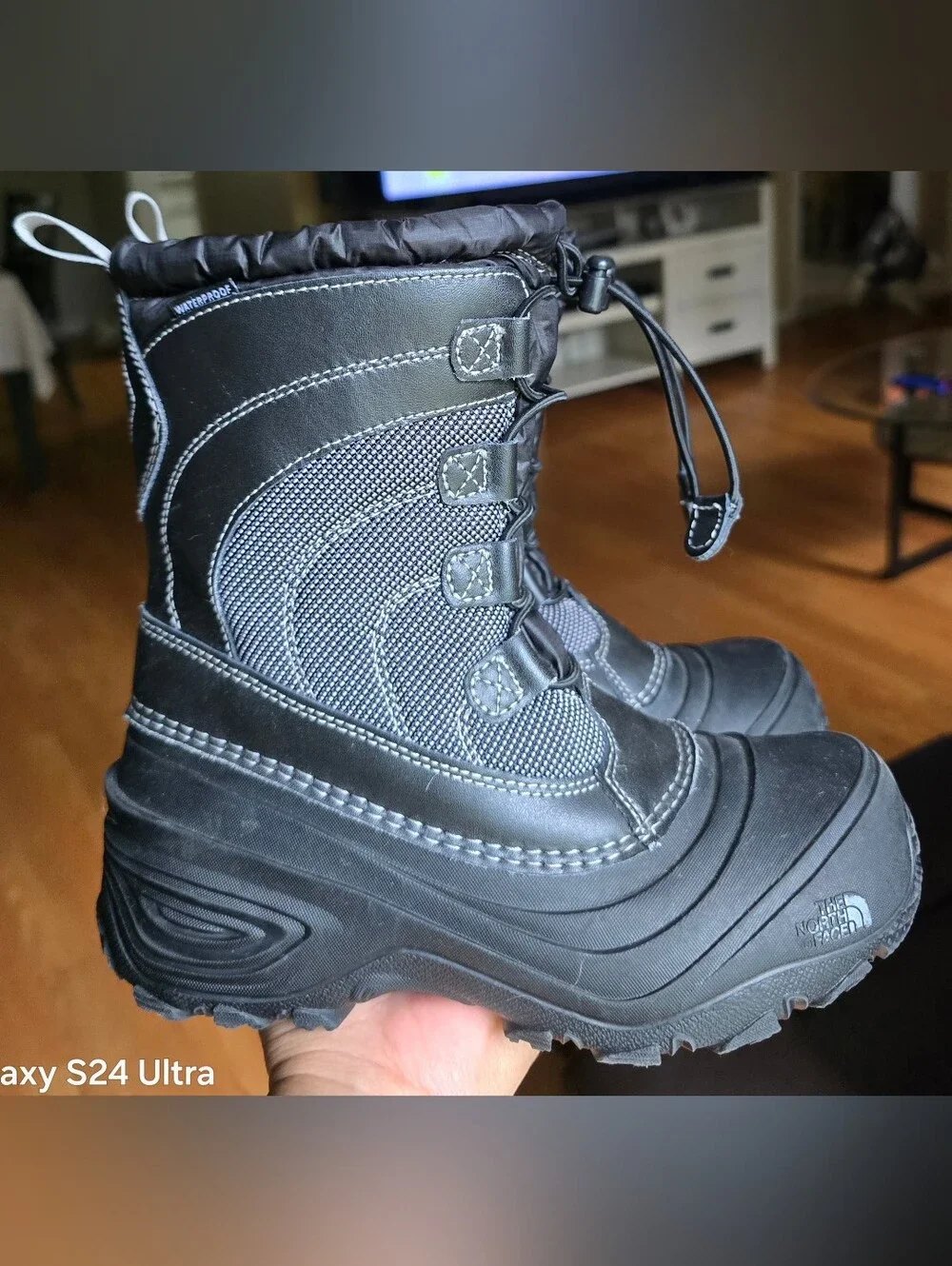 Sz 3 Little Kids THE NORTH FACE ALPENGLOW IV Insulated Snow Bootsj Adj Lace